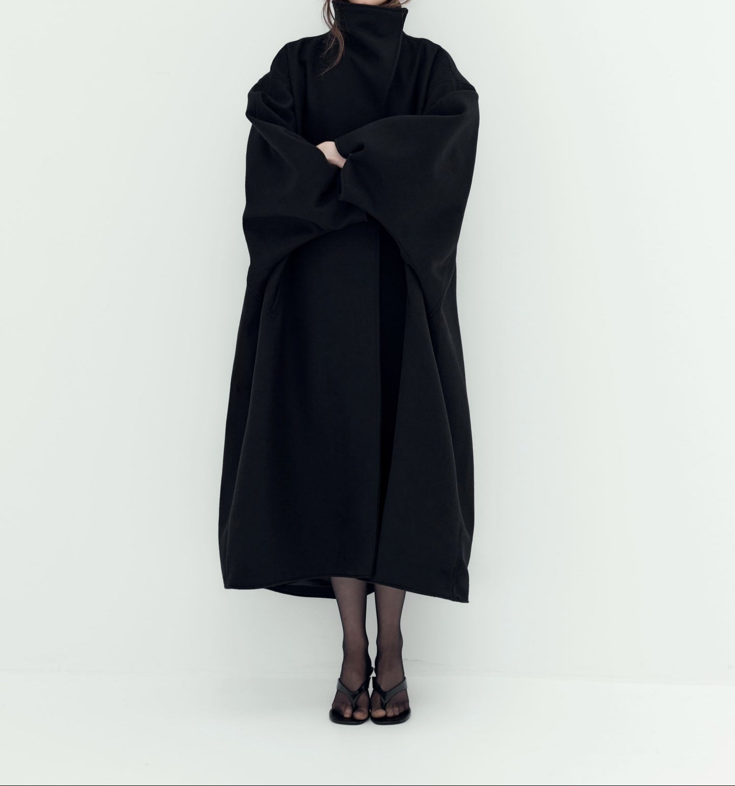 Premium cashmere simple silhouette coat