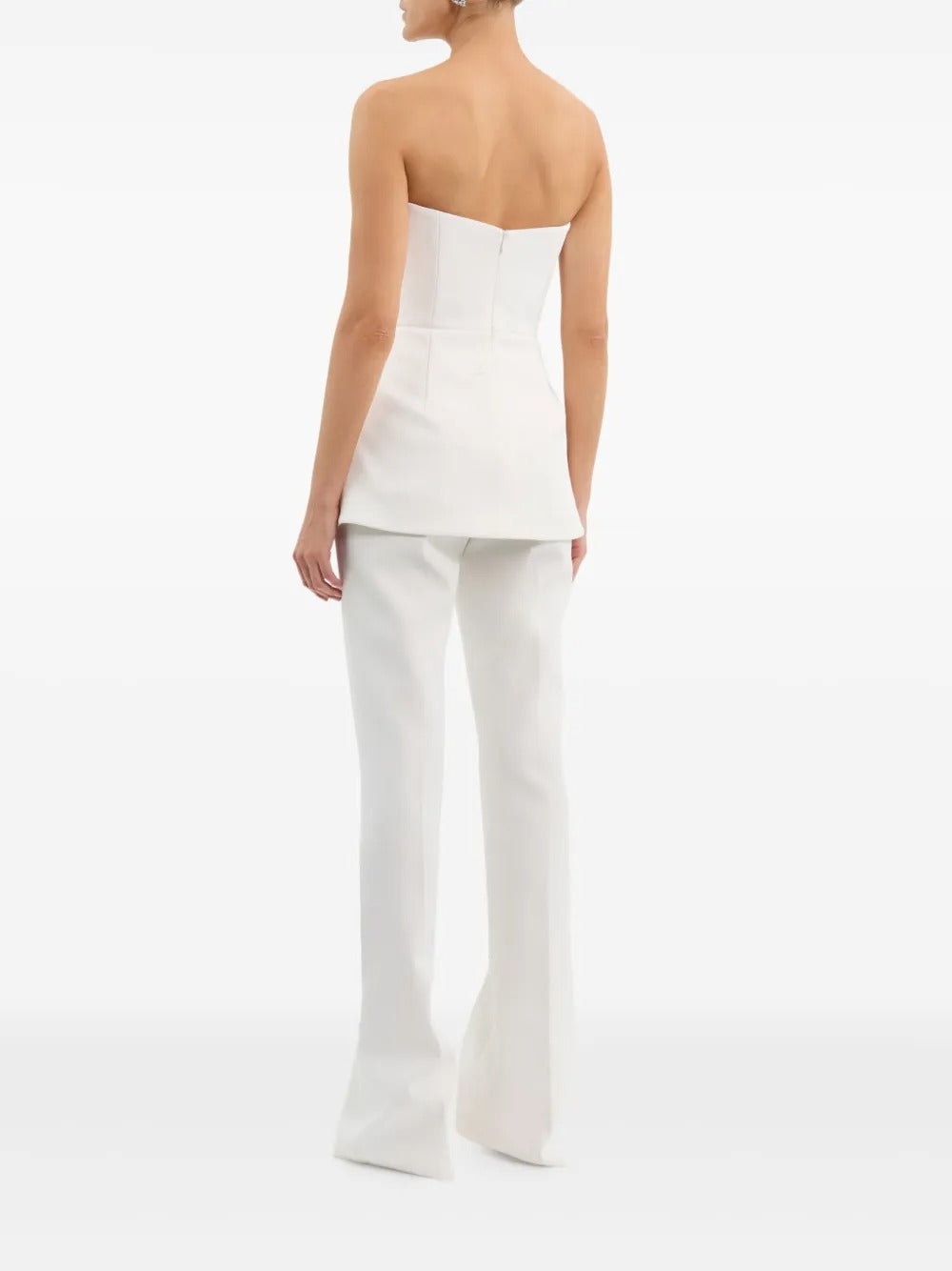 V-neck sleeveless suit double pocket top