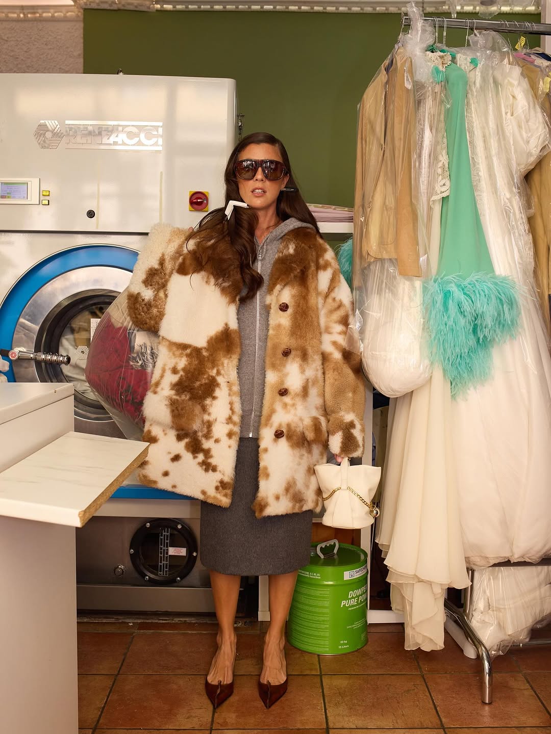 Women's Brown Shearling Coat