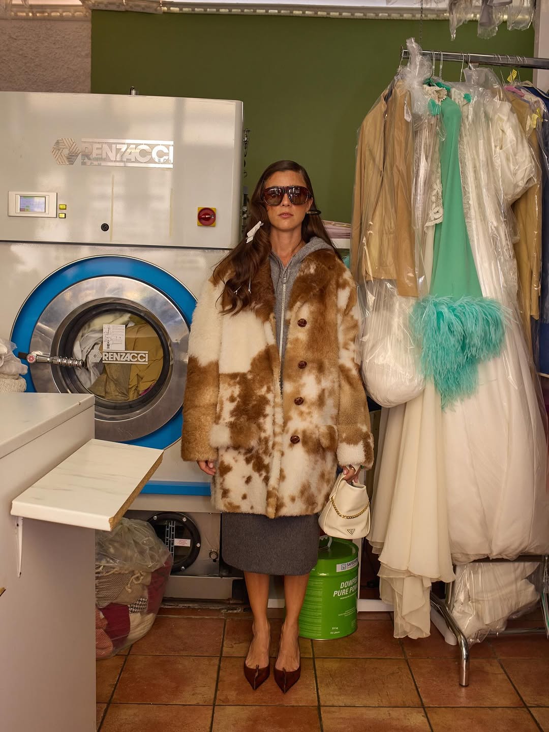 Women's Brown Shearling Coat