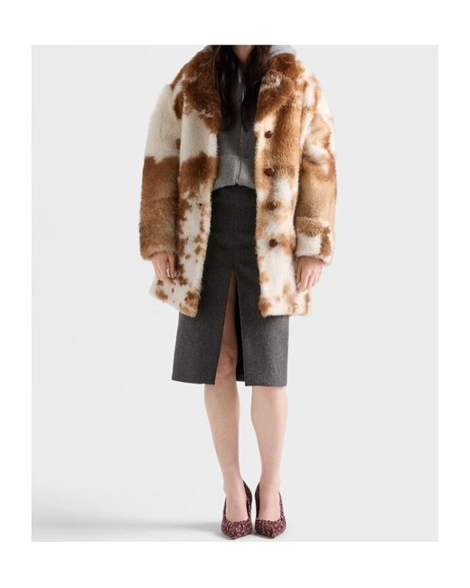 Women's Brown Shearling Coat