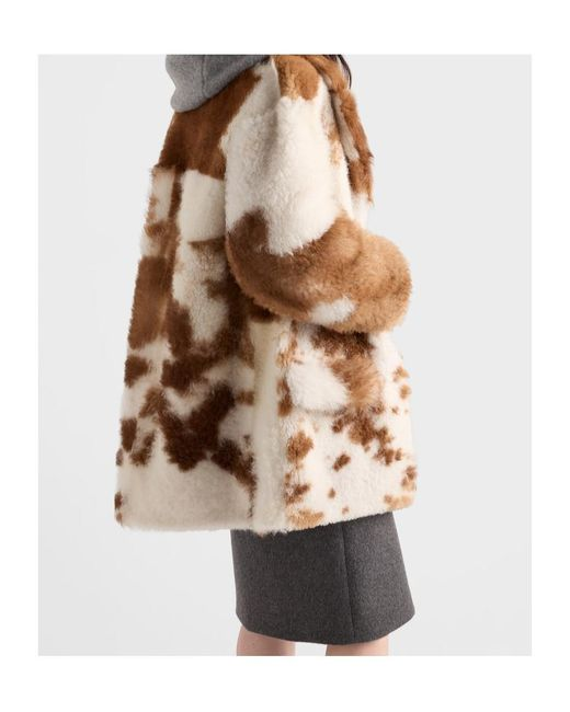 Women's Brown Shearling Coat