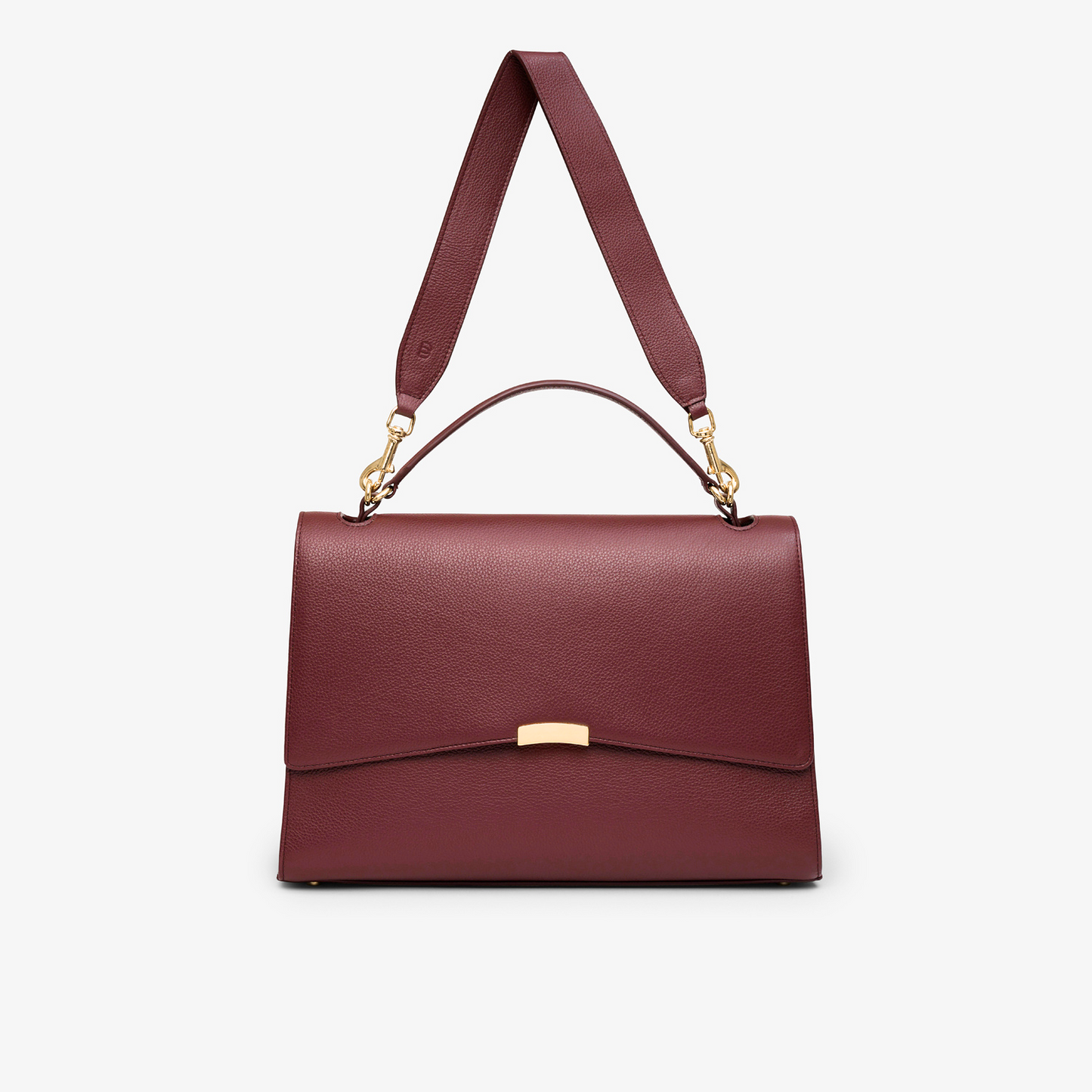 Signature Briefcase - Burgundy/Gold