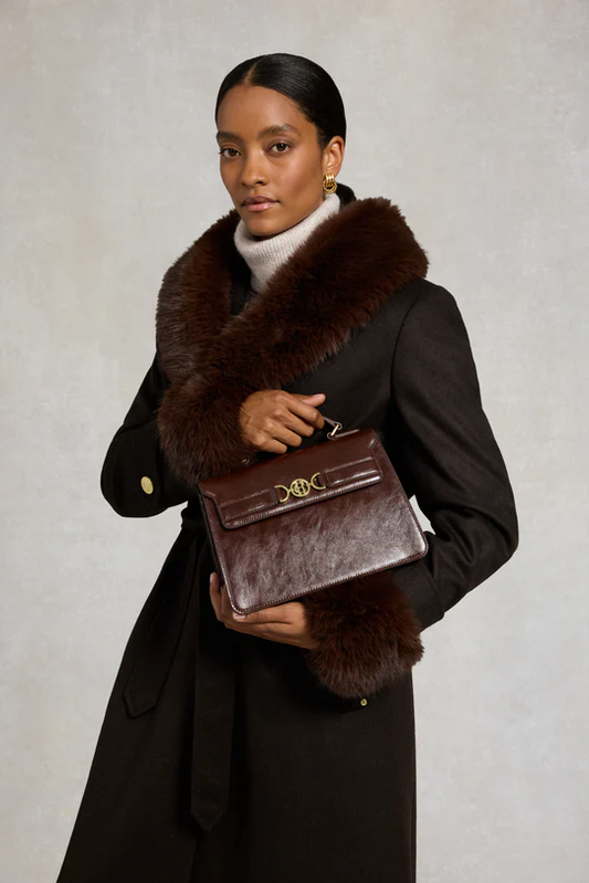 Faux Fur Three-Piece Suit - Cuffs + Shawl
