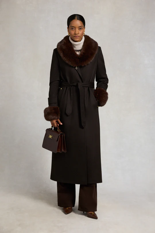 Faux Fur Three-Piece Suit - Cuffs + Shawl