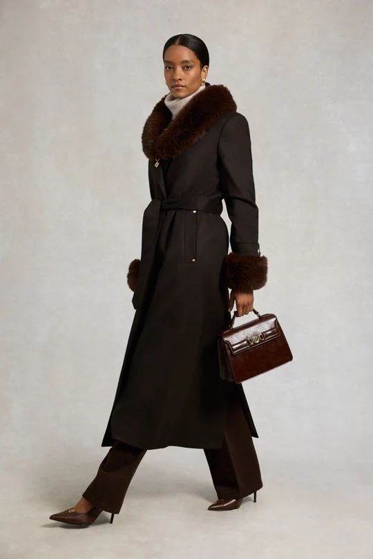 Faux Fur Three-Piece Suit - Cuffs + Shawl