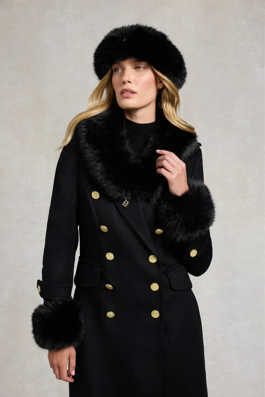 Faux Fur Three-Piece Suit - Cuffs + Shawl