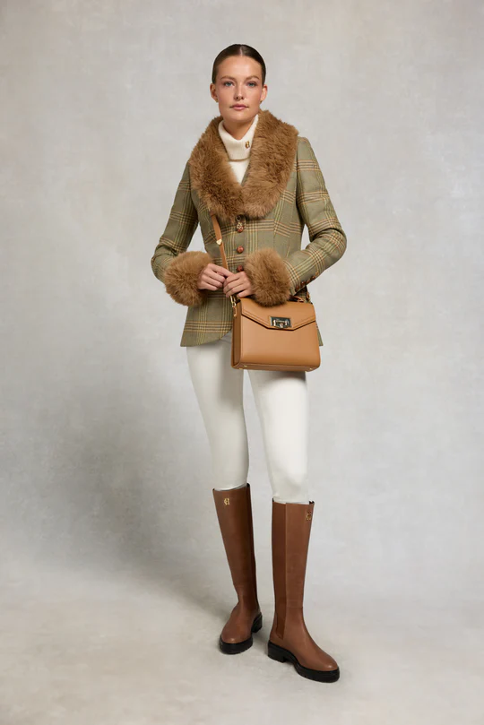 Faux Fur Three-Piece Suit - Cuffs + Shawl