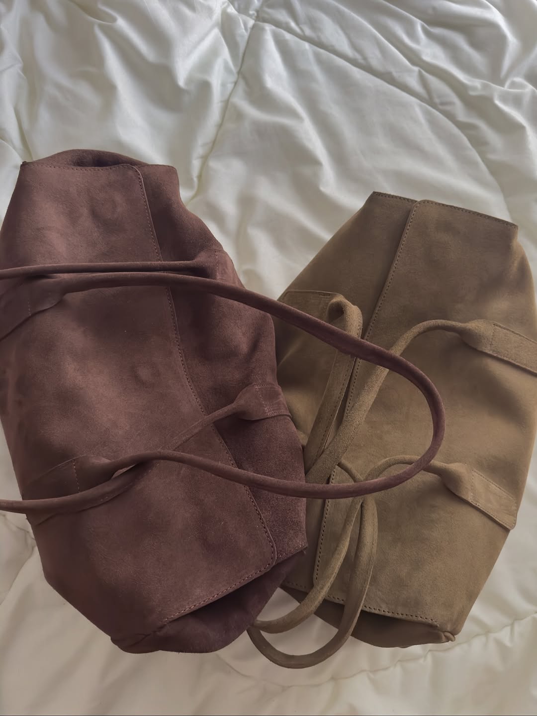 Suede Bag Large Capacity Vintage Tote Bag Shoulder Bag