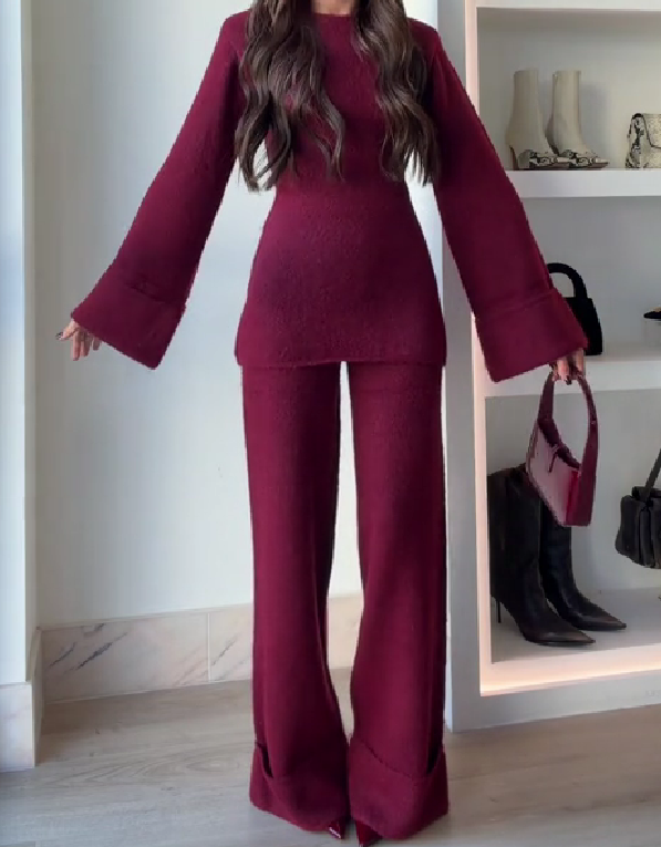 Christmas knitted suit