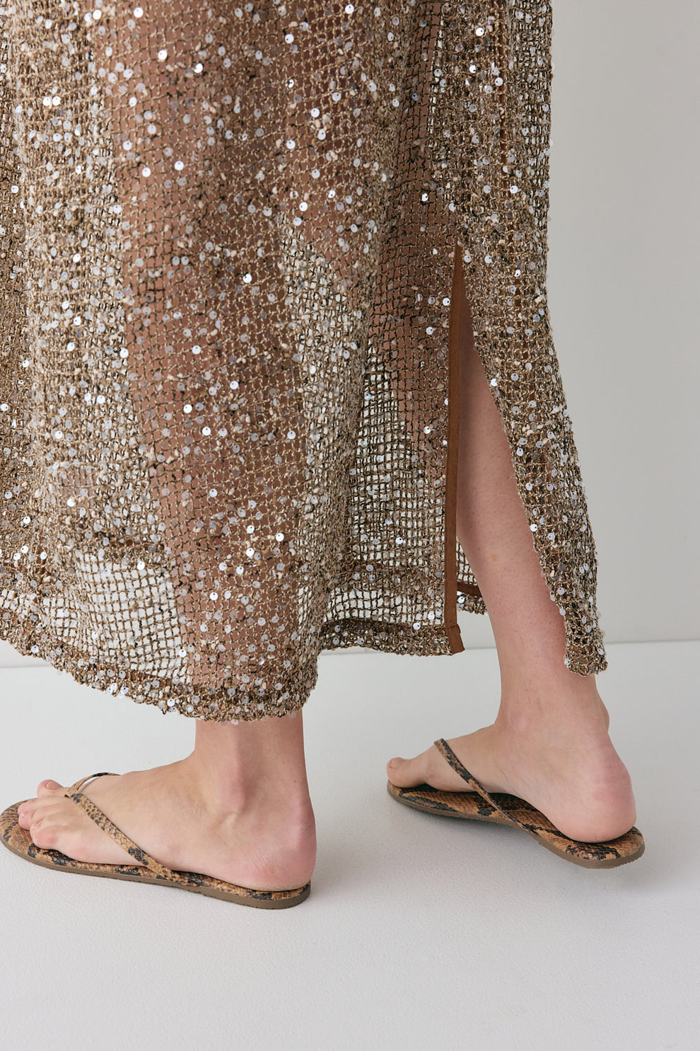 Sequined midi dress