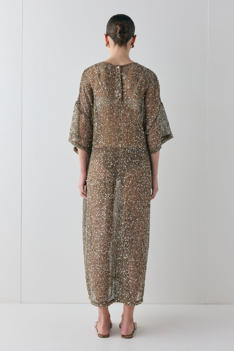 Sequined midi dress