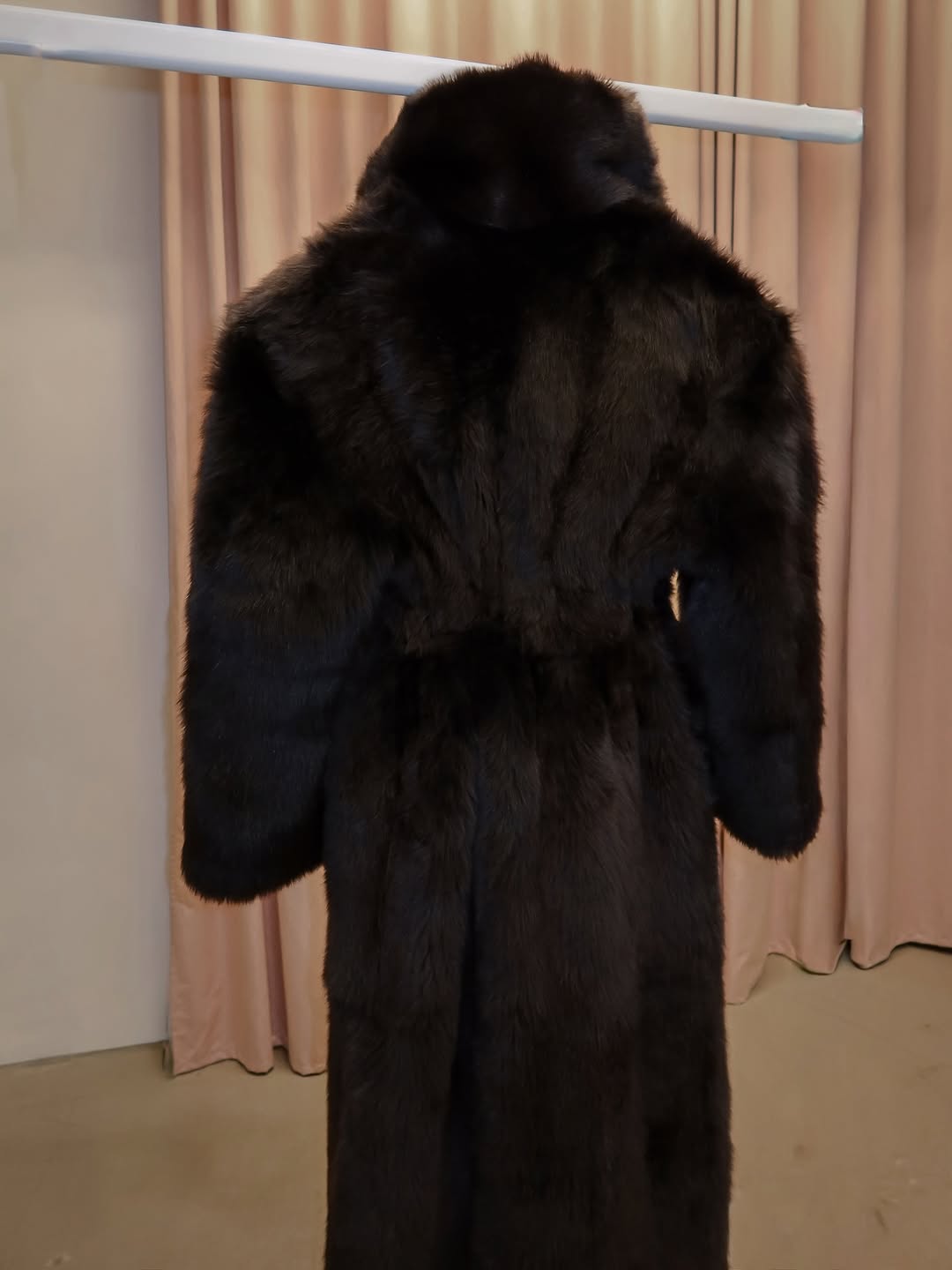 Double-sided slim-fit sheepskin coat