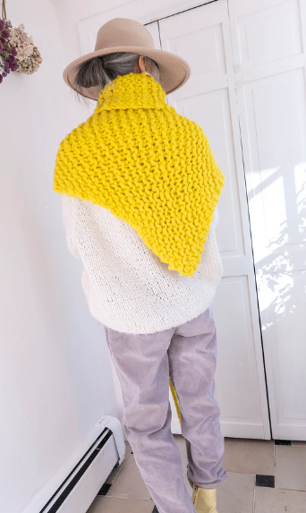 Merino wool women's shawl