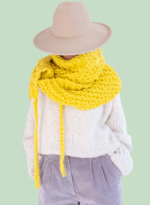 Merino wool women's shawl