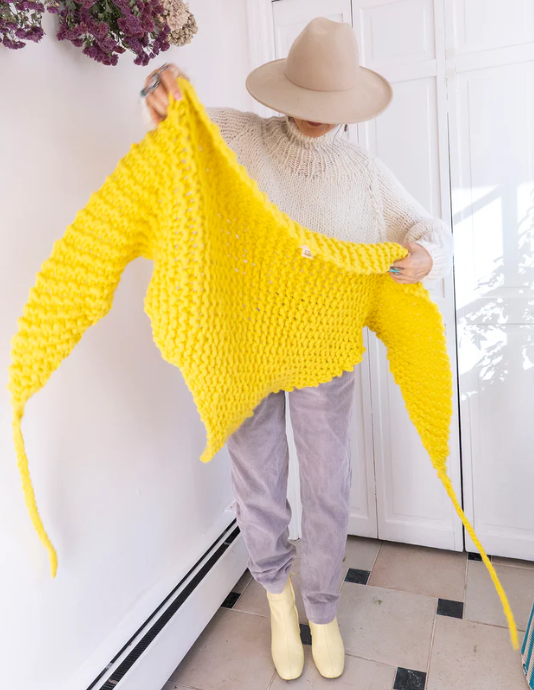 Merino wool women's shawl