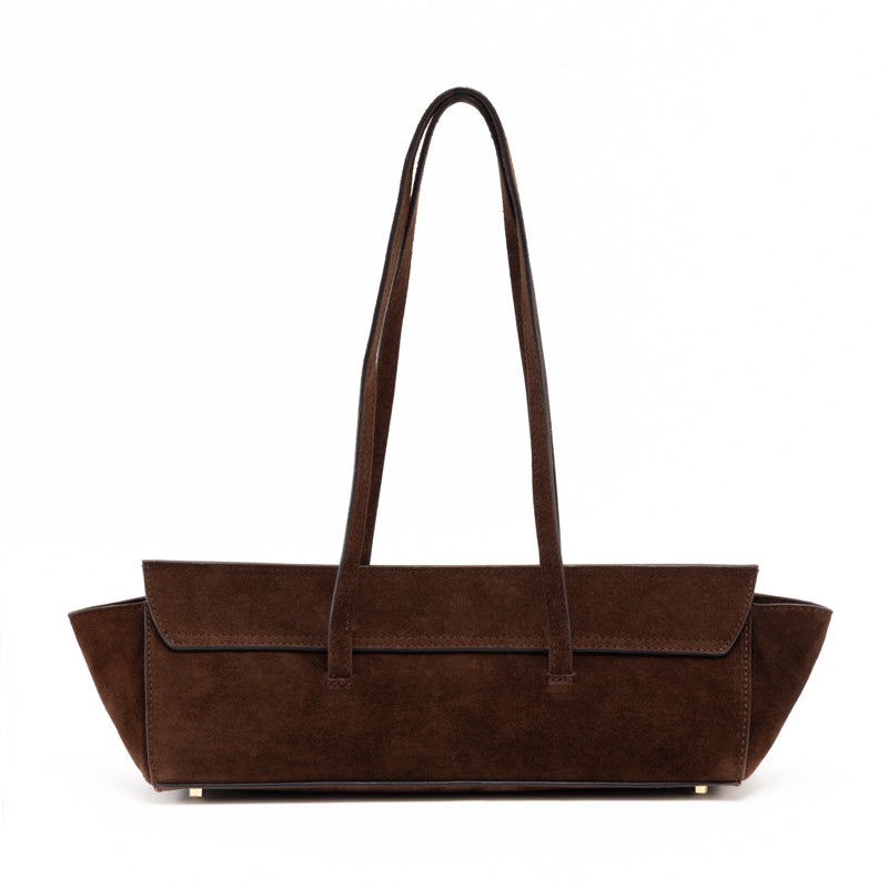 Suede & Leather Large Capacity Handbag Shoulder Bag