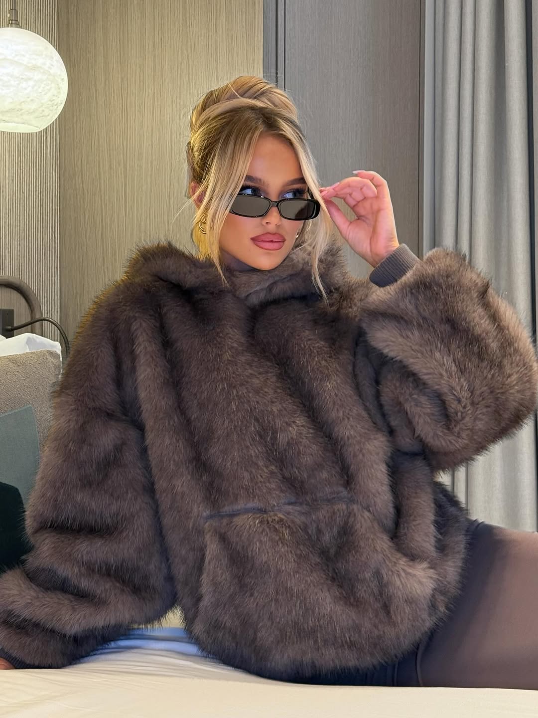 Premium ultra soft faux fur jacket